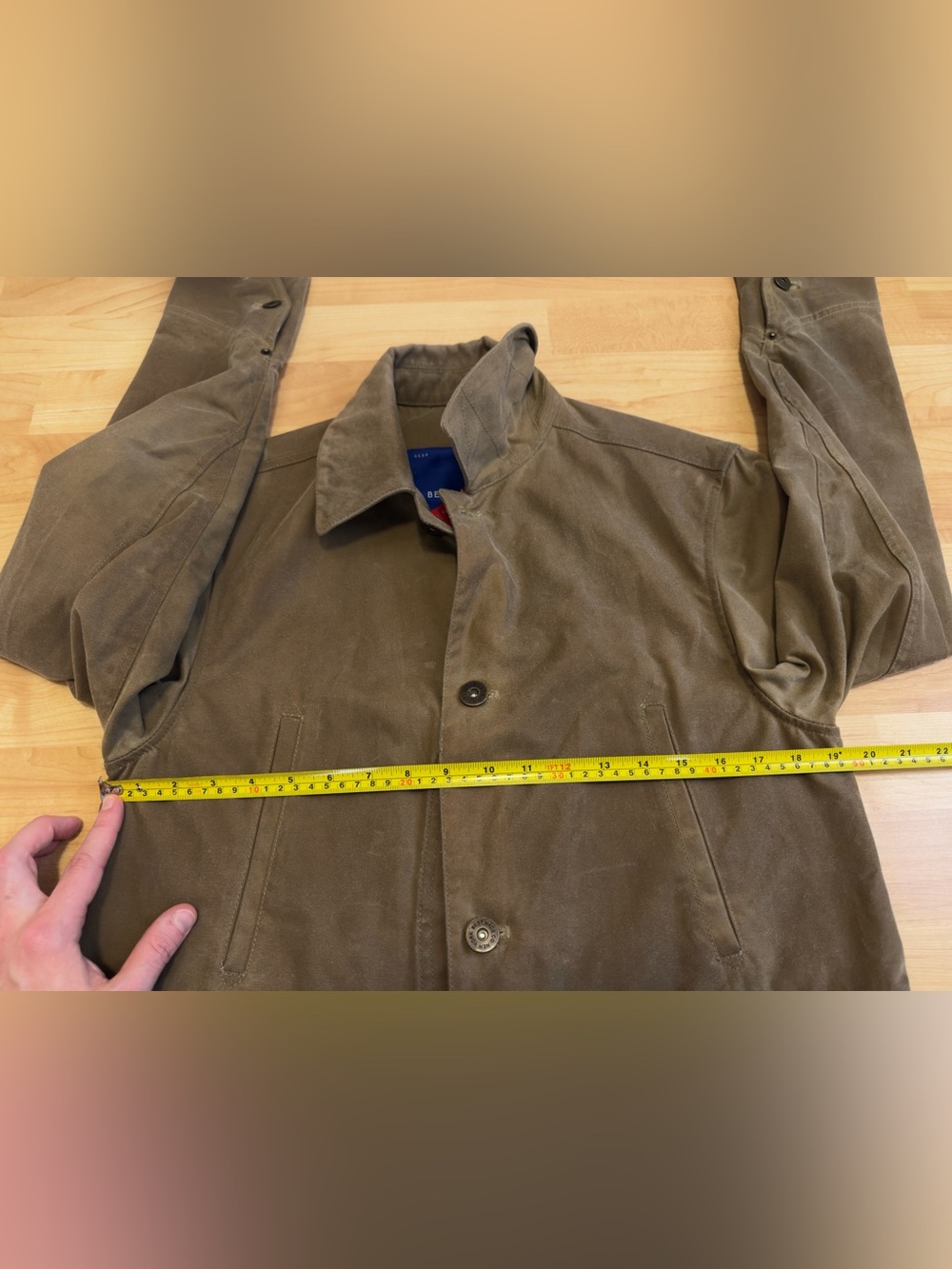 RARE Best Made Co Mens Tan Light Waxed Cruiser Jacket - Size XS (Made in USA) - Picture 14 of 16